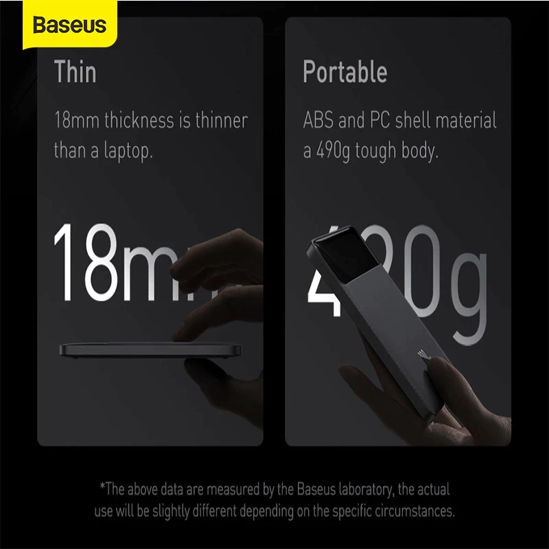 Baseus Blade Series 100w Laptop Fast Charging Power Bank 20000mah 