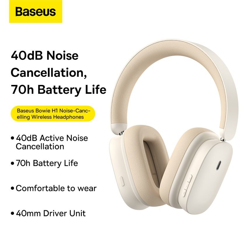Baseus Bowie H1 Noise Cancelling Wireless Headphones - Baseus Pakistan