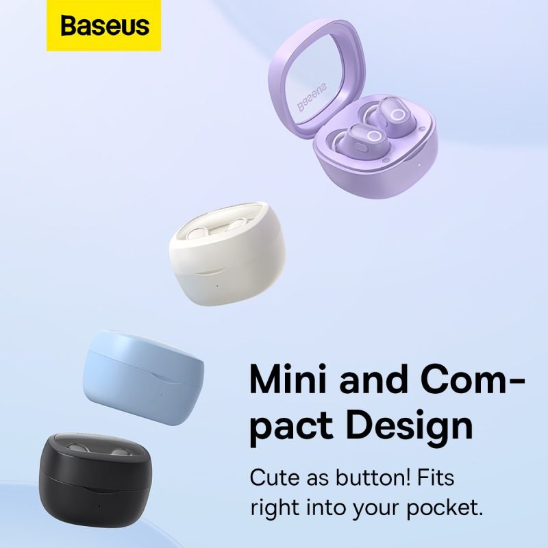 Baseus Bowie WM02 True Wireless Earphones Creamy-white - Baseus Pakistan