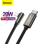 Baseus Legend Series Elbow Fast Charging Data Cable Type-C To iPhone PD 20W - Black Pakistan