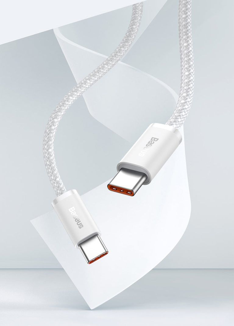 Baseus Dynamic Series Fast Charging Data Cable Type C To Type C 100w 1m White Baseus Pakistan 3063