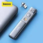 Baseus Orange Dot Wireless Presenter (Red Laser)(Charging) Grey