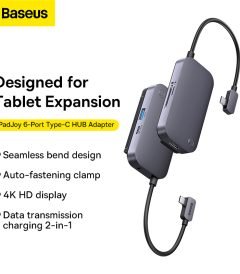 Baseus PadJoy 6-Port Type-C HUB Adapter