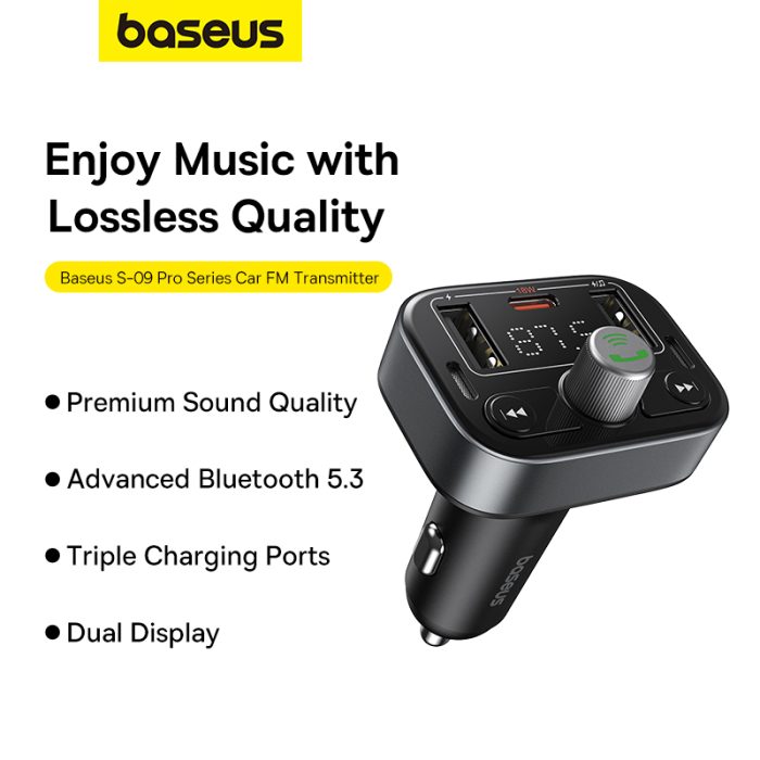 Baseus Car FM Transmitter S-09 Pro Series