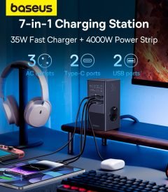 Baseus PowerCombo Tower Digital PowerStrip 3AC+2U+2C 35W