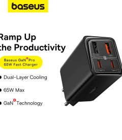 Baseus GaN6 Pro Fast Charger 2C+2U 65W US