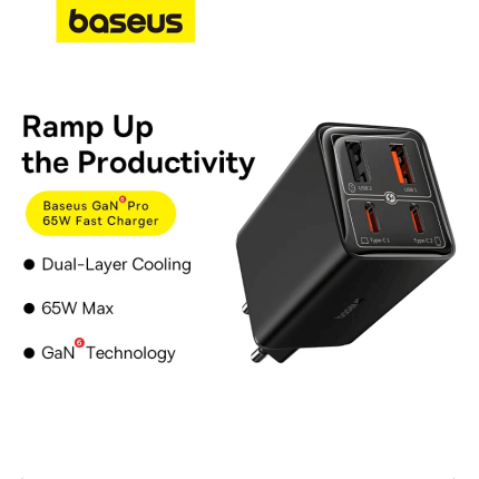 Baseus GaN6 Pro Fast Charger 2C+2U 65W US