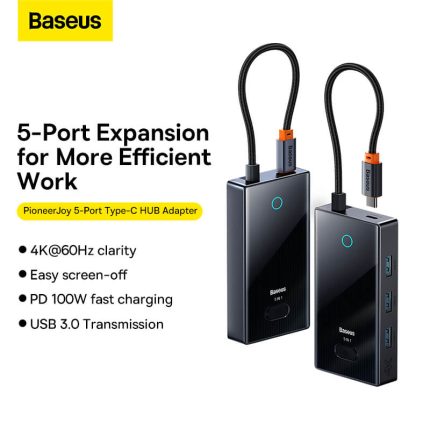 Baseus PioneerJoy 5-Port Type-C HUB Adapter