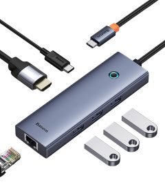 Baseus UltraJoy Series 6-Port HUB Space Grey