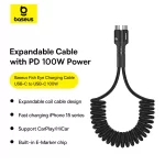 Baseus Fish-Eye Charging Data Cable USB-C to USB-C 100W Cluster Black