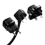 Baseus PowerCombo Mini PowerStrip 1AC with 1.0m Power Cord US (Including EU and UK Plug Adapters) - Image 8