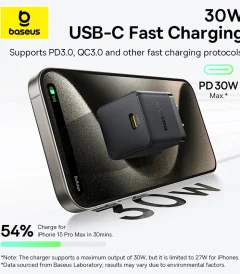 Baseus Palm Series Fast Charger 1C & U+C 30W US