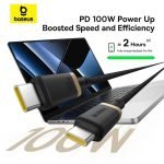 Baseus Dura Series Fast Charging Cable Type-C to Type-C 100W Gold+Black
