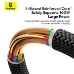 Baseus Dura Series Fast Charging Cable Type-C to Type-C 100W Gold+Black - Image 5