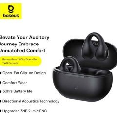Baseus Bass 15 Clip Open-Ear TWS Earbuds