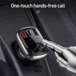 Baseus T Shaped S-13 Car Bluetooth MP3 Player (PPS Fast Charger Edition) - Image 3