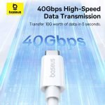 Baseus Superior Series 2 USB4 Full-Function Fast Charging Cable Type-C to Type-C 240W - Image 4
