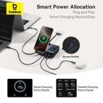 Baseus Nomos Qi2 5-in-1 Desktop Charger with Retractable Cable - Image 3