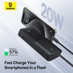Baseus Bipow 2 Digital Display Power Bank With Built-in USB-C Cable 20000mah 20W