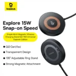 Baseus Simple Mini4 Magnetic Wireless Charging Stand Qi2 15W Universal Explorer Edition