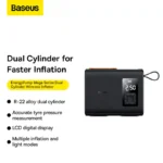 Baseus Mega Series EnergyPump Dual Cylinder Wireless Inflator
