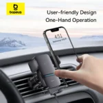 Baseus Wisdom Auto Alignment Car Mount Wireless Charger (Suction Cup) - Image 4