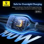 Baseus Flash Series 3 Two-for-Three Fast Charging Cable 100W (U+C to C+C+L) - Image 3