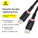 Baseus Dura Fast Charging Data Cable USB-C to USB-C 240W 1m