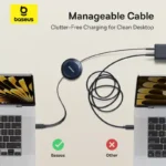 Baseus Nomos Retractable Charging Cable USB-C to USB-C 100W - Image 3