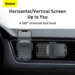 Baseus Easy Control Clamp Car Mount Holder (Air Outlet Version) - Image 4