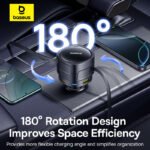 Baseus Enjoyment Max Car Charger with Dual Retractable Cable 90W - Image 3