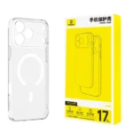 iPhone 17 Clear Magnetic Phone Case Baseus Crystal Touch Button Version - Image 2