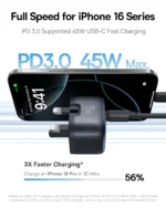 Baseus PicoGo AE11 GaN Fast Charger 1C 45W UK