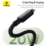 Baseus Tungsten Gold Magnetic Charging Cable USB-C to iP 20W 1m Cluster Black