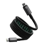 Baseus Tungsten Gold Magnetic Charging Cable USB-C to iP 20W 1m - Image 3