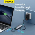 Baseus Metal Gleam Series 7-in-1 USB HUB NEW - Image 2
